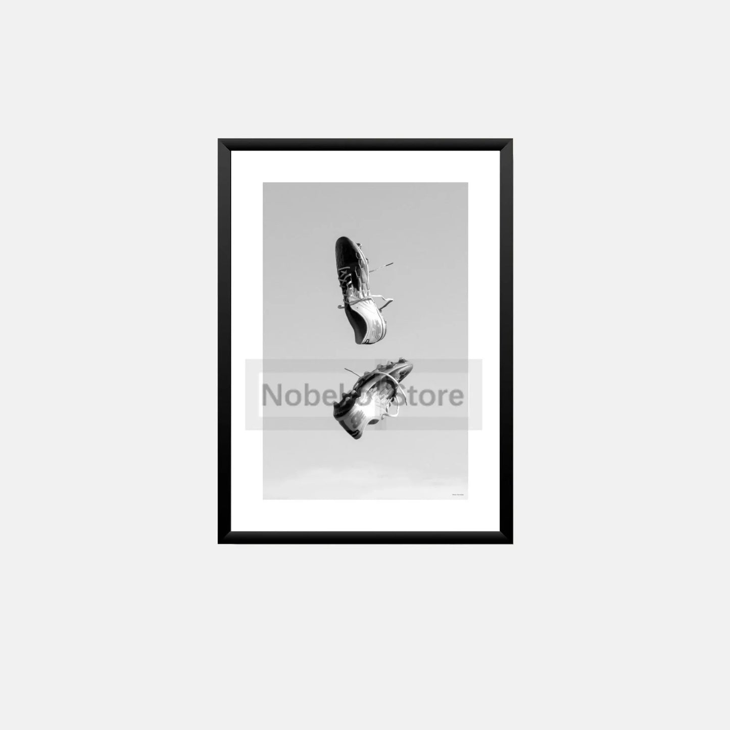 Cuadro Balón de Fútbol Blanco y Negro - Estilo Moderno