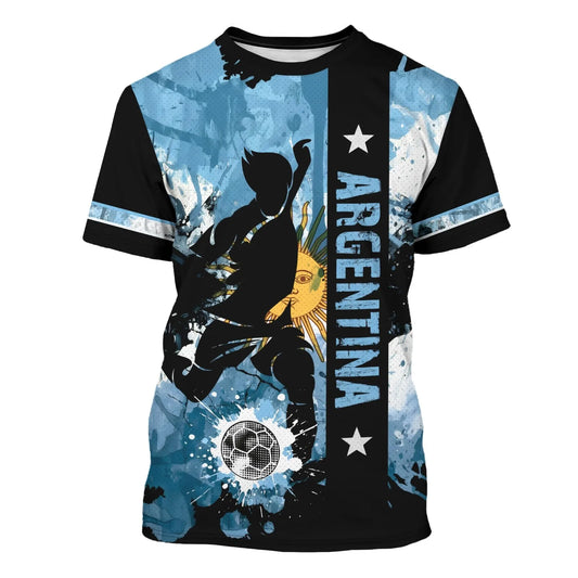 Camiseta Argentina - Sol de Mayo, Estilo Grunge