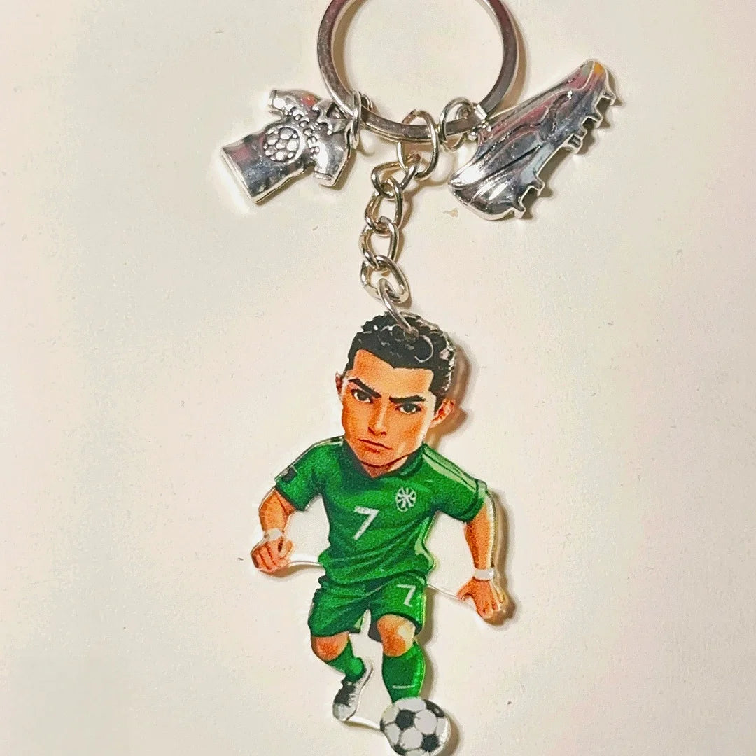 Llavero de Jugador de Fútbol - Acrílico Decorativo