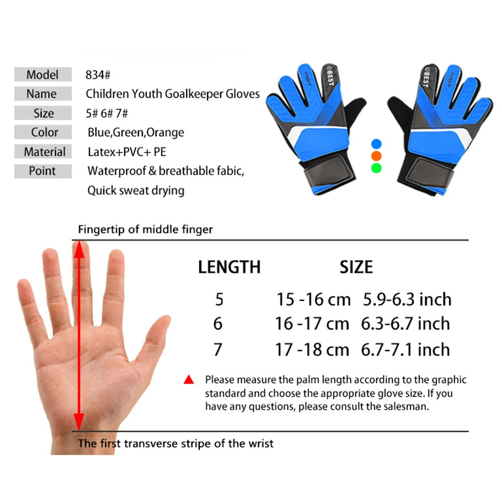 Guantes de Portero Infantiles Anti-Impacto - Látex PU