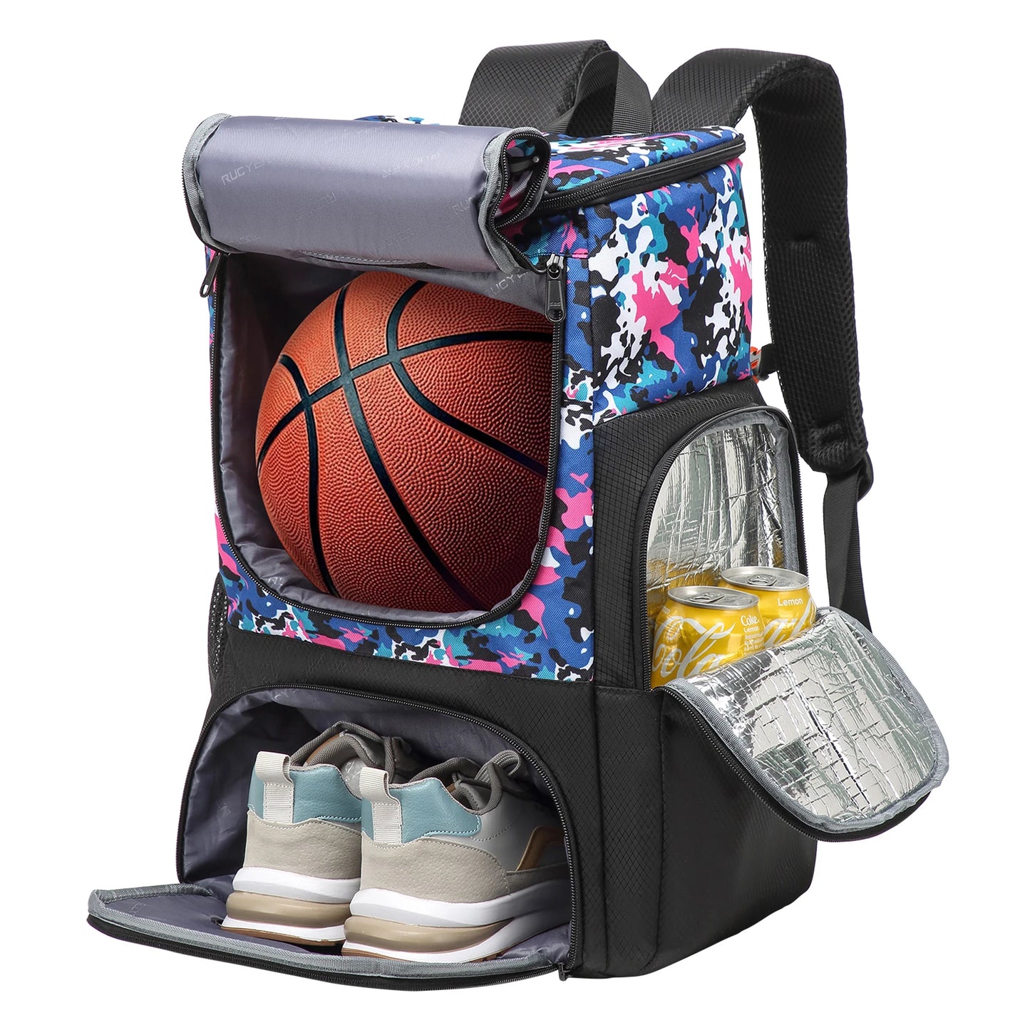 Mochila Deportiva Multi-Compartimento - Fútbol, Básquetbol y Voleibol