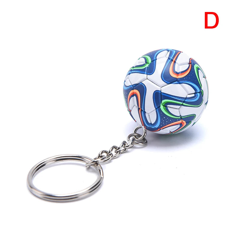 Llavero de Fútbol 3D en Cuero PU - Hombres y Mujeres
