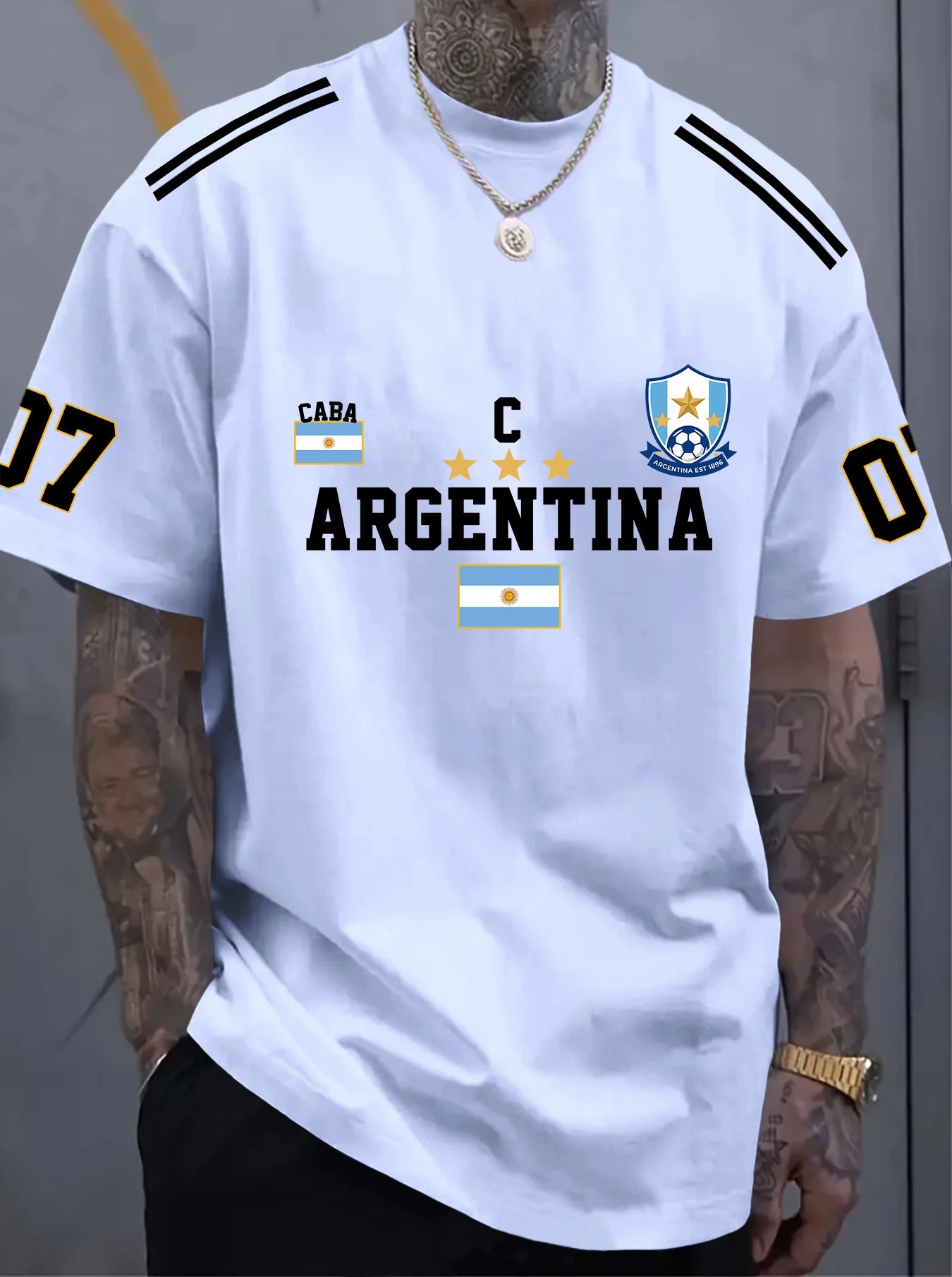 Camiseta Argentina 07 - Casual, Verano