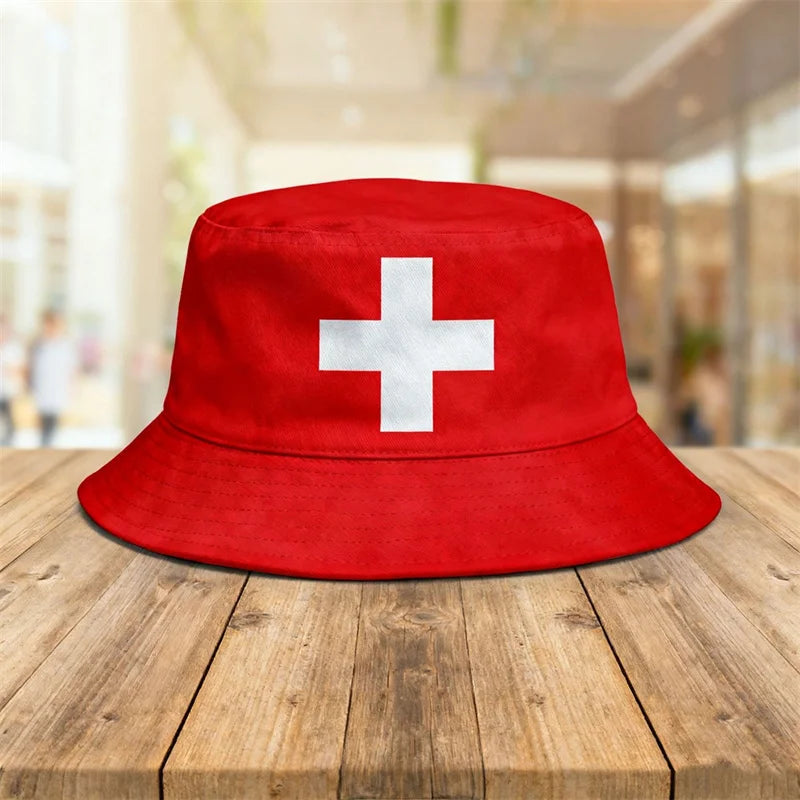 Gorra Pescador Banderas de Países - Multi-diseño Reversible