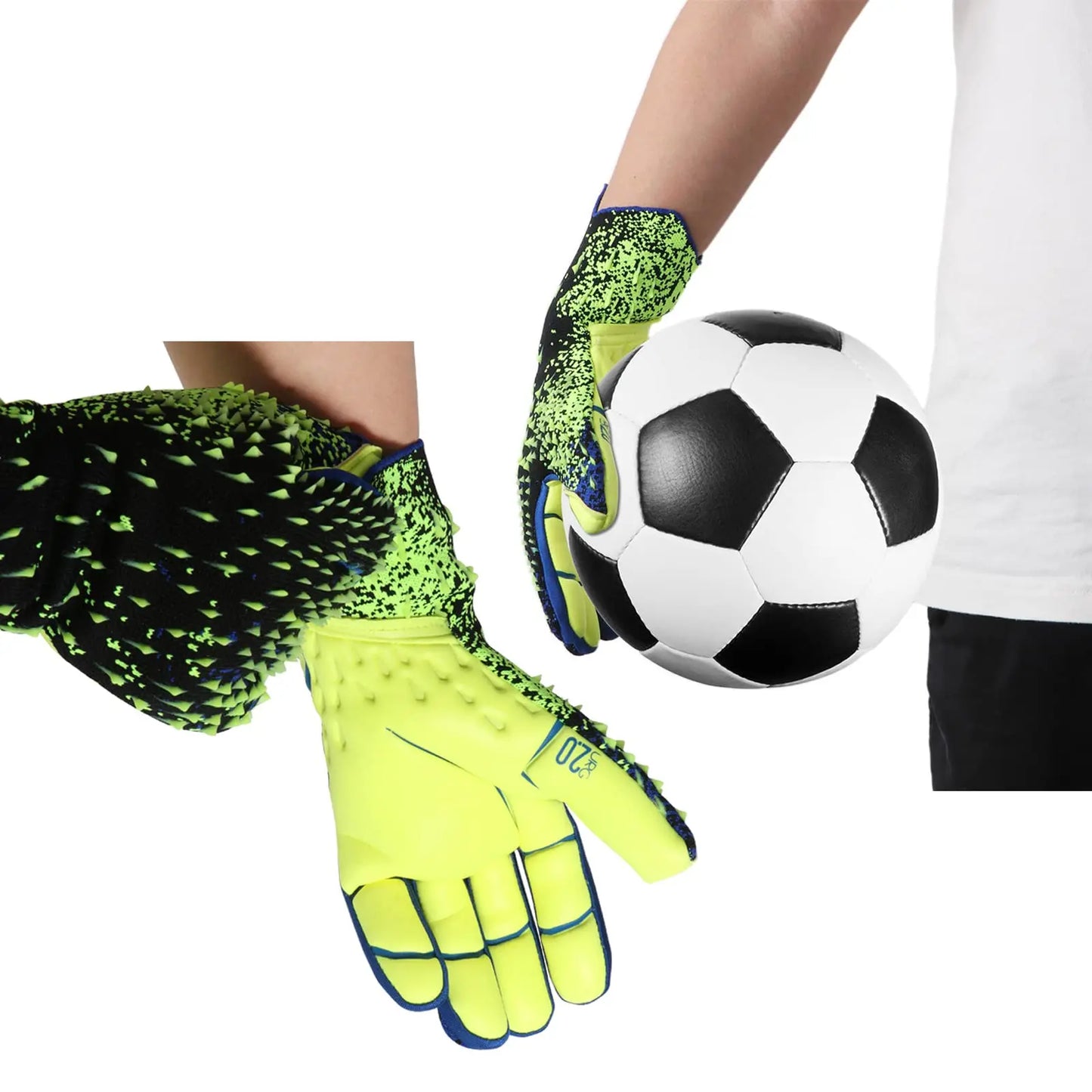 Guantes de Portero Profesionales - Látex Grueso para Niños y Adultos