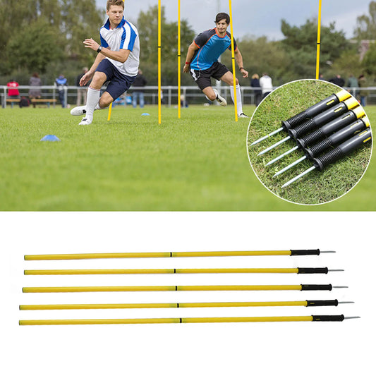 Postes de Agilidad Ajustables - Set de 5, 1.5m