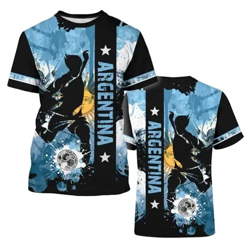 Camiseta Argentina - Sol de Mayo, Estilo Grunge