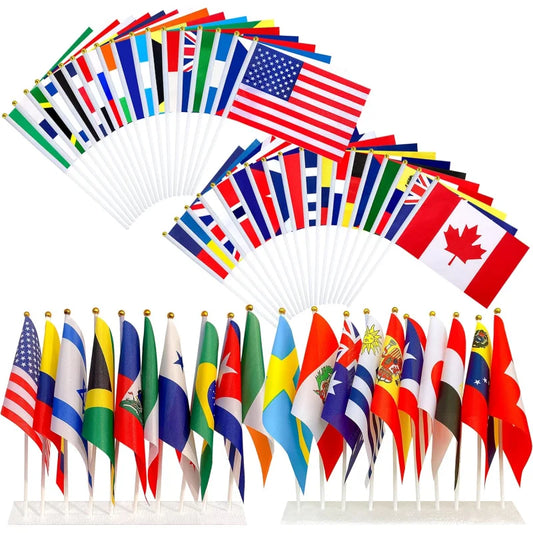 Set de 32 Banderitas Internacionales - Eventos Deportivos