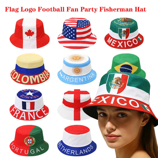 Gorra Pescador Banderas de Países - Multi-diseño Reversible
