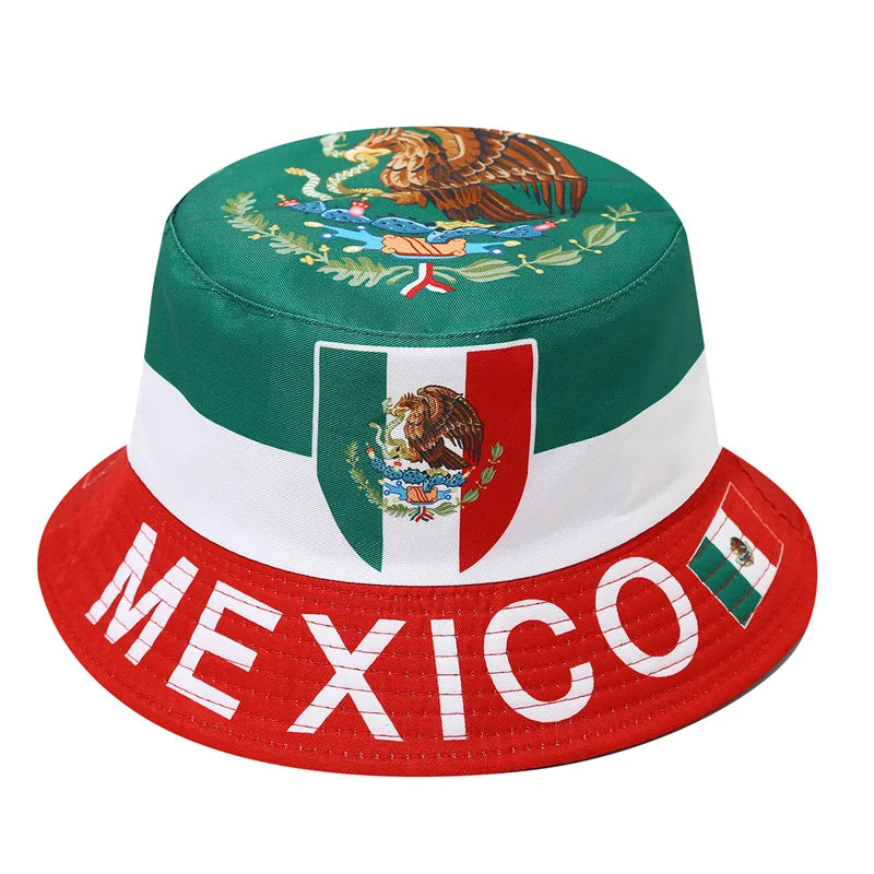 Gorra Pescador Banderas de Países - Multi-diseño Reversible