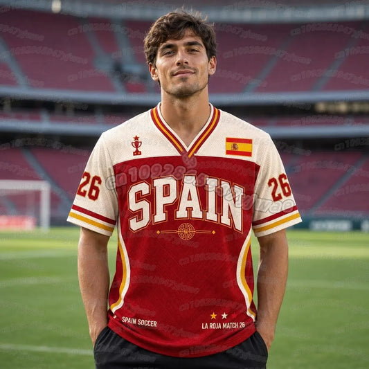 Camiseta Deportiva España - Unisex, Tallas Grandes Disponibles