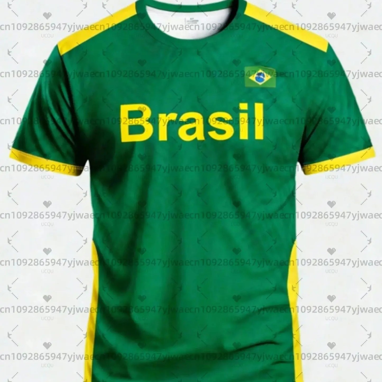 Camiseta Brasil Bandera - Unisex, Tallas Grandes
