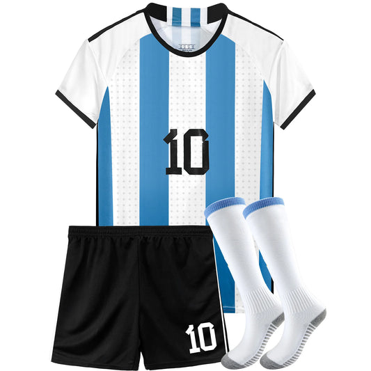 Kit de Uniforme de Fútbol Infantil - Camiseta, Shorts y Medias