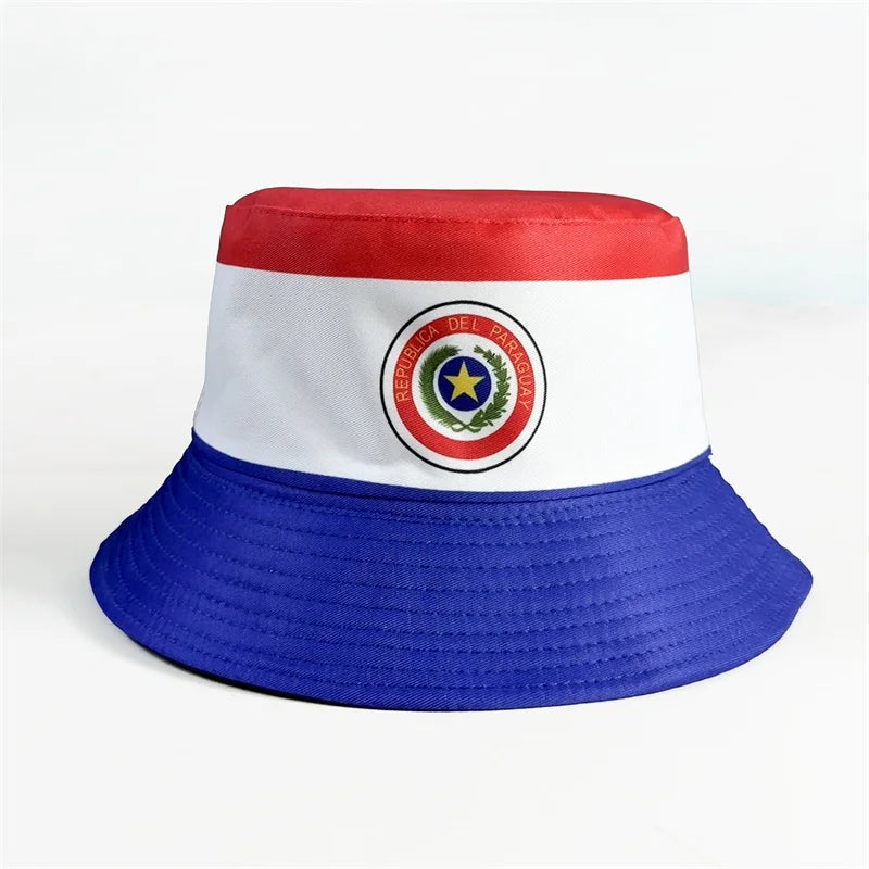 Gorra Pescador Banderas de Países - Multi-diseño Reversible