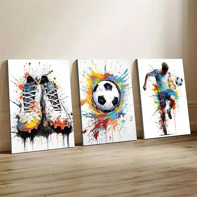 Cuadro Grafiti de Fútbol - Estilo Moderno