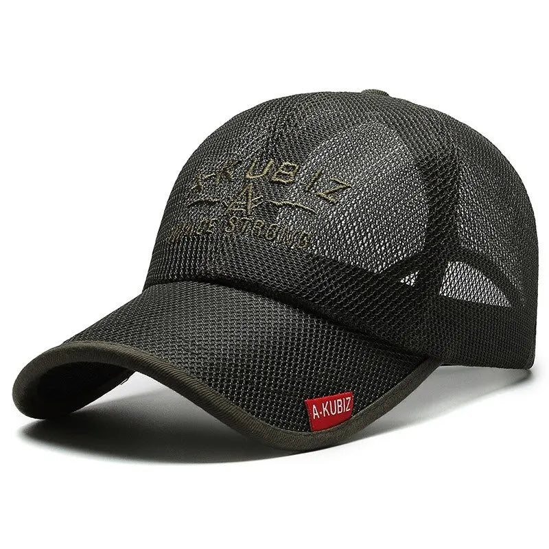 Gorra de Malla Bordada - Protección Solar Unisex