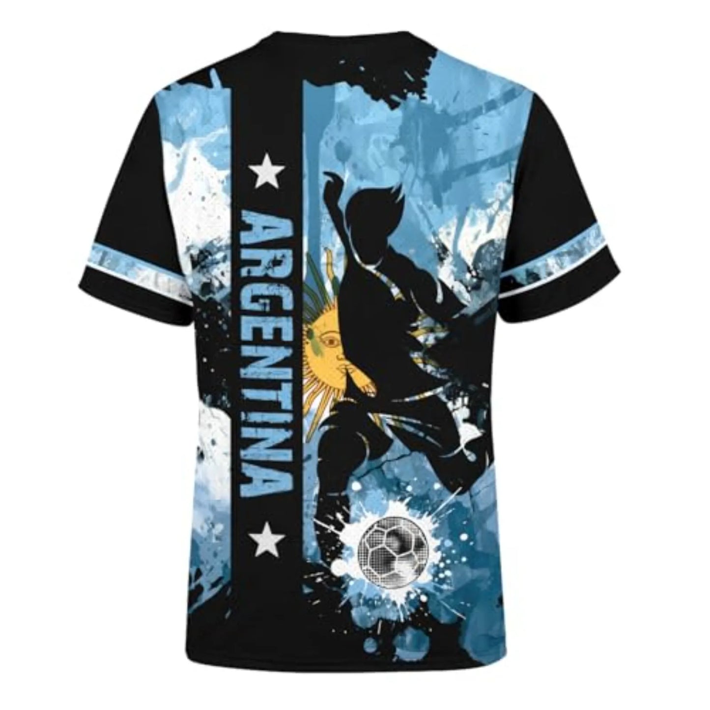 Camiseta Argentina - Sol de Mayo, Estilo Grunge
