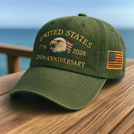 Gorra Águila y Bandera USA - Estilo Dad Hat Bordado