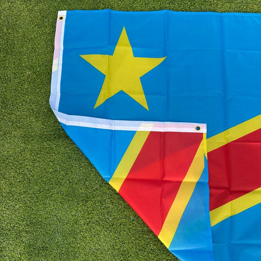 Bandera de Congo - Poliéster Resistente