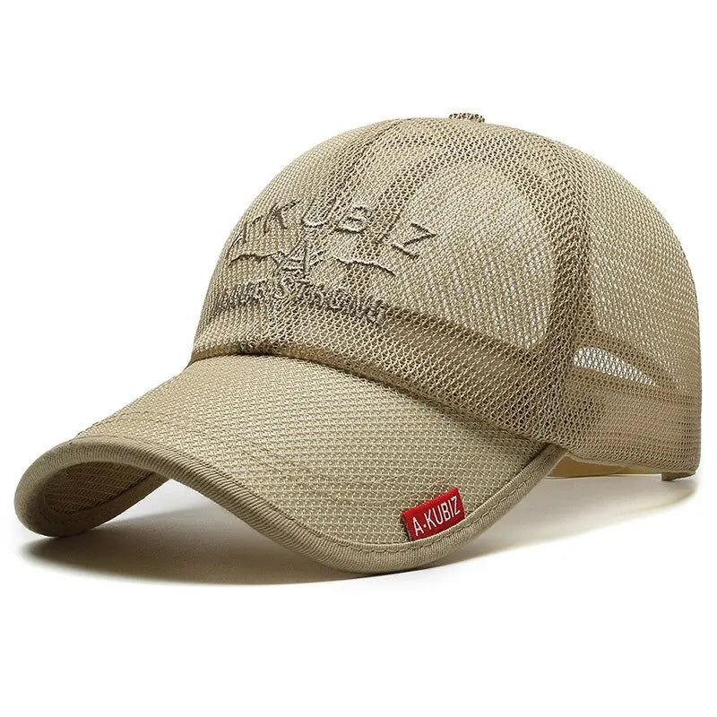 Gorra de Malla Bordada - Protección Solar Unisex