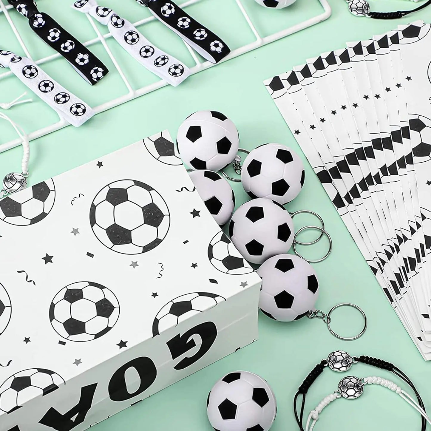Set de Mini Llaveros de Fútbol - 12-24 Piezas