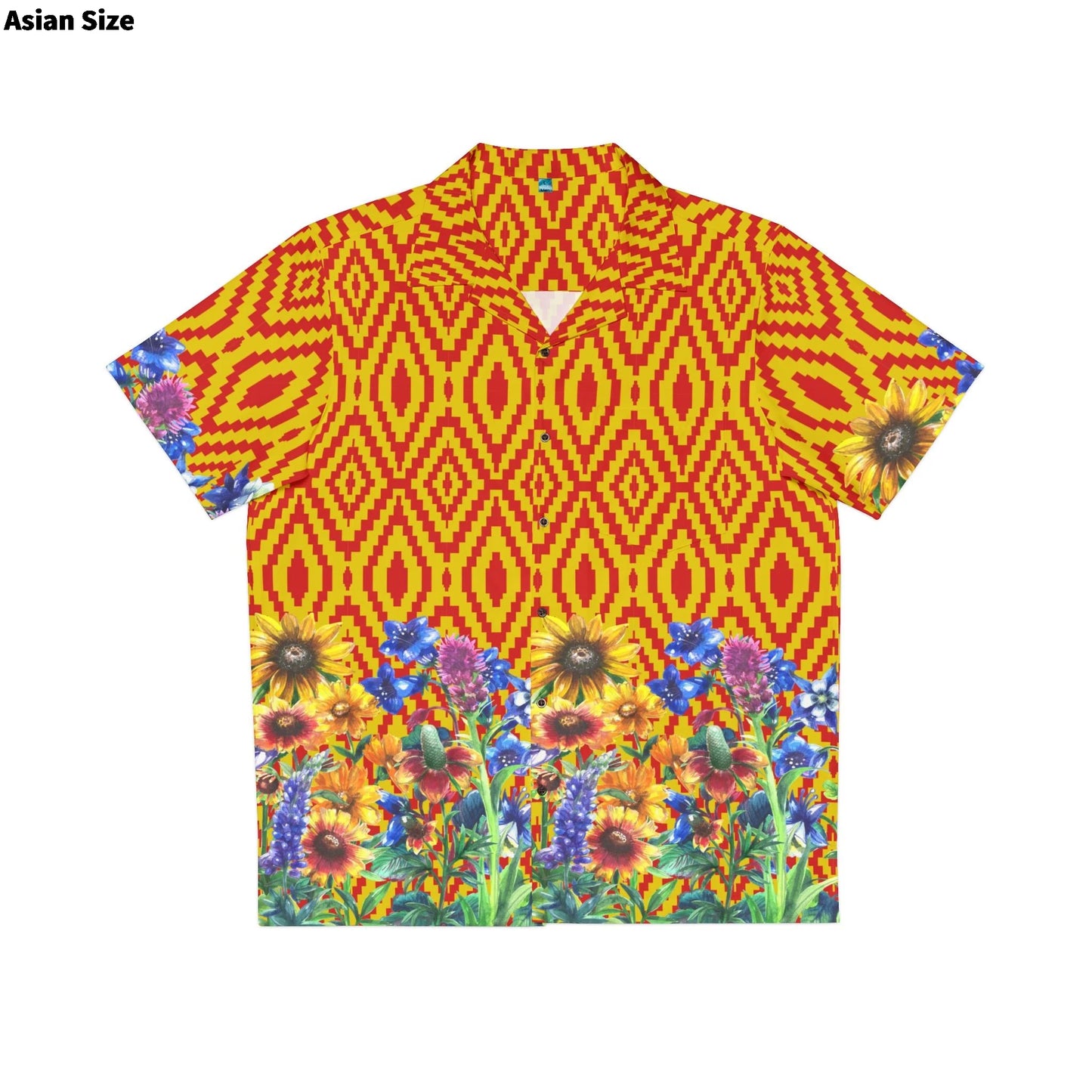 Camisa Hawaiana México - Diseño Calavera Azteca