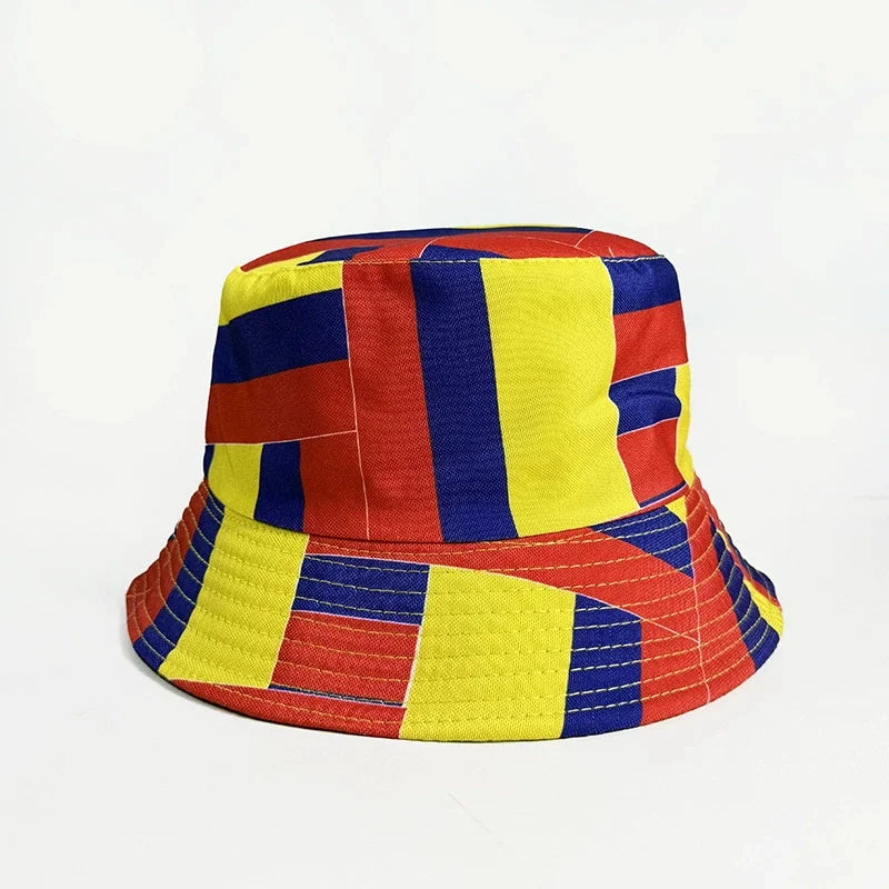 Gorra Pescador Banderas de Países - Multi-diseño Reversible