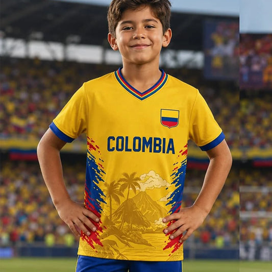 Camiseta Colombia - Fútbol Casual, Familia