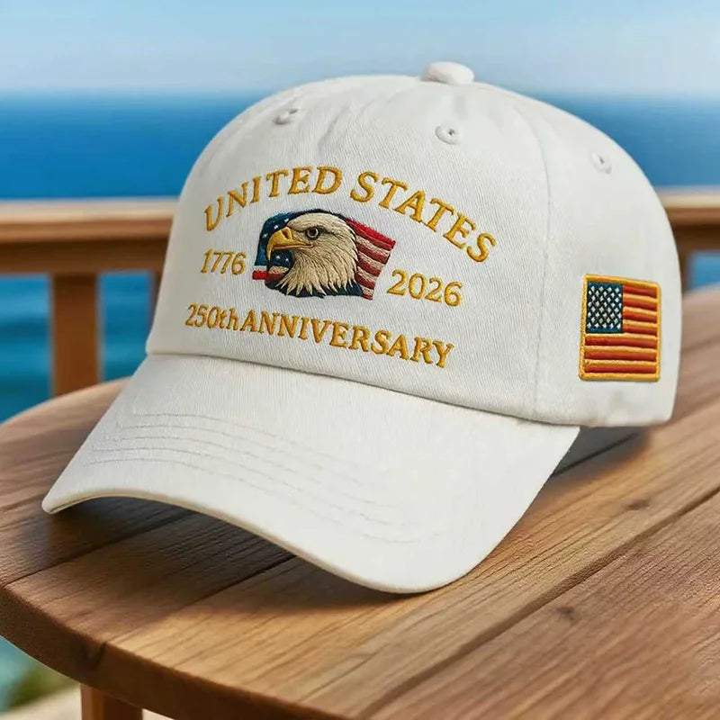 Gorra Águila y Bandera USA - Estilo Dad Hat Bordado