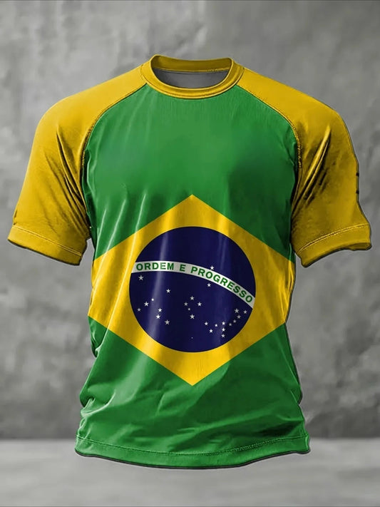Camiseta Brasil - Deportiva, Hombres y Mujeres
