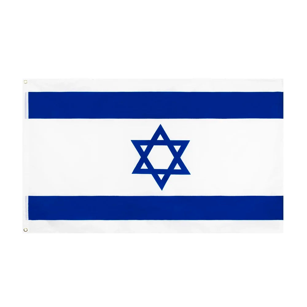Bandera de Israel Bordada - Nylon Resistente. y Bandera de Israel - Impresa, Económica