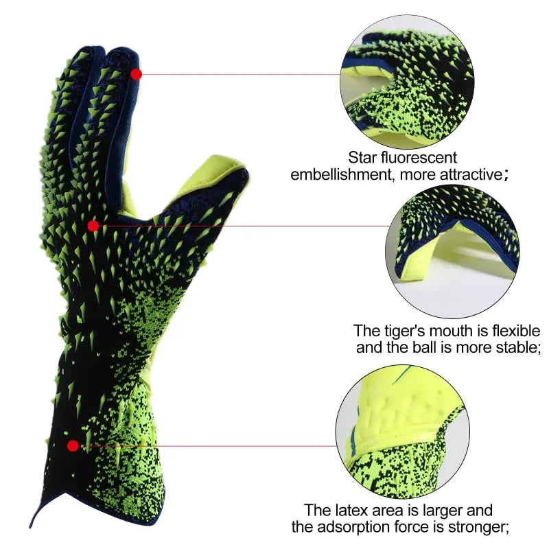 Guantes de Portero Profesionales - Látex Grueso para Niños y Adultos