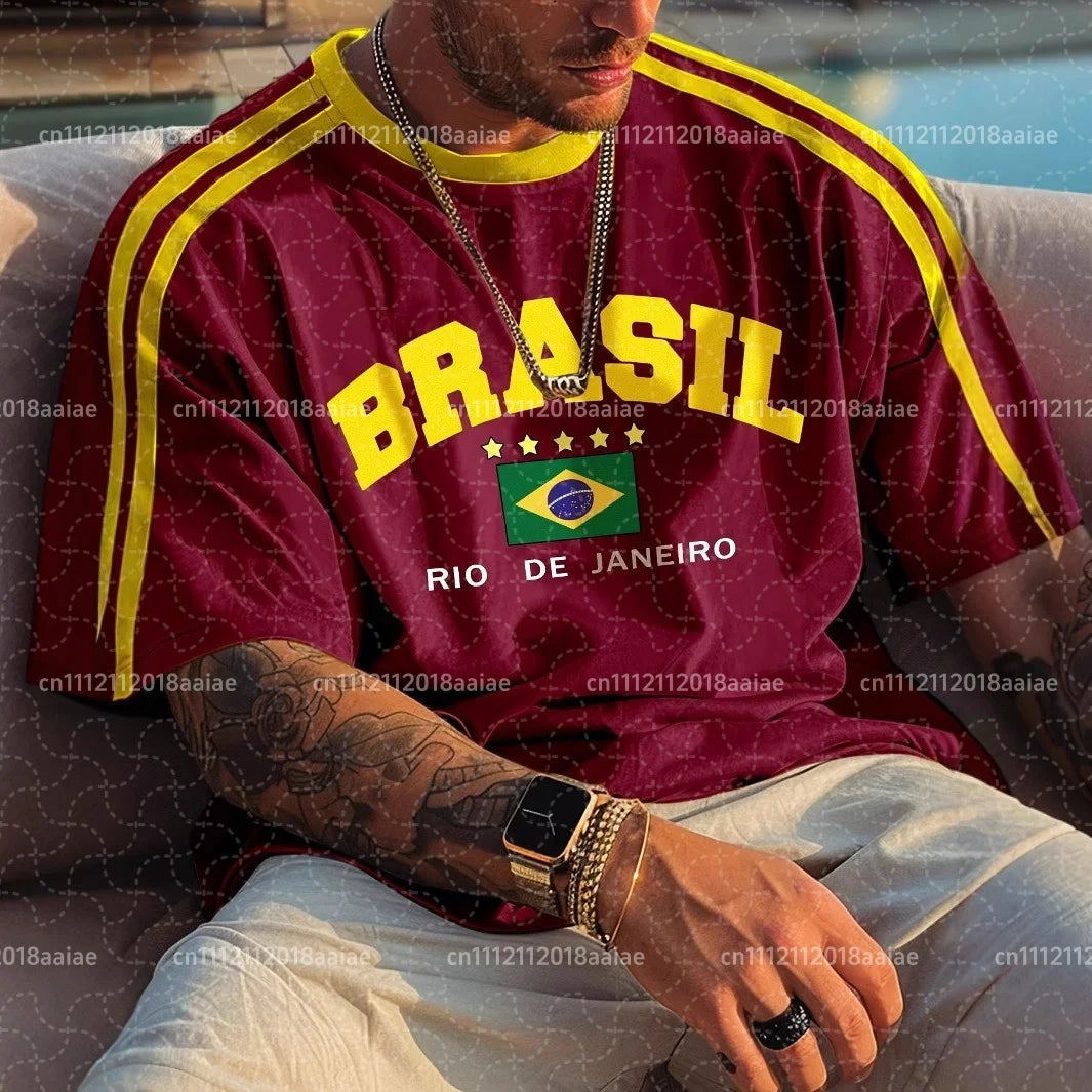 Camiseta Brasil a Rayas - Carnaval, Familia