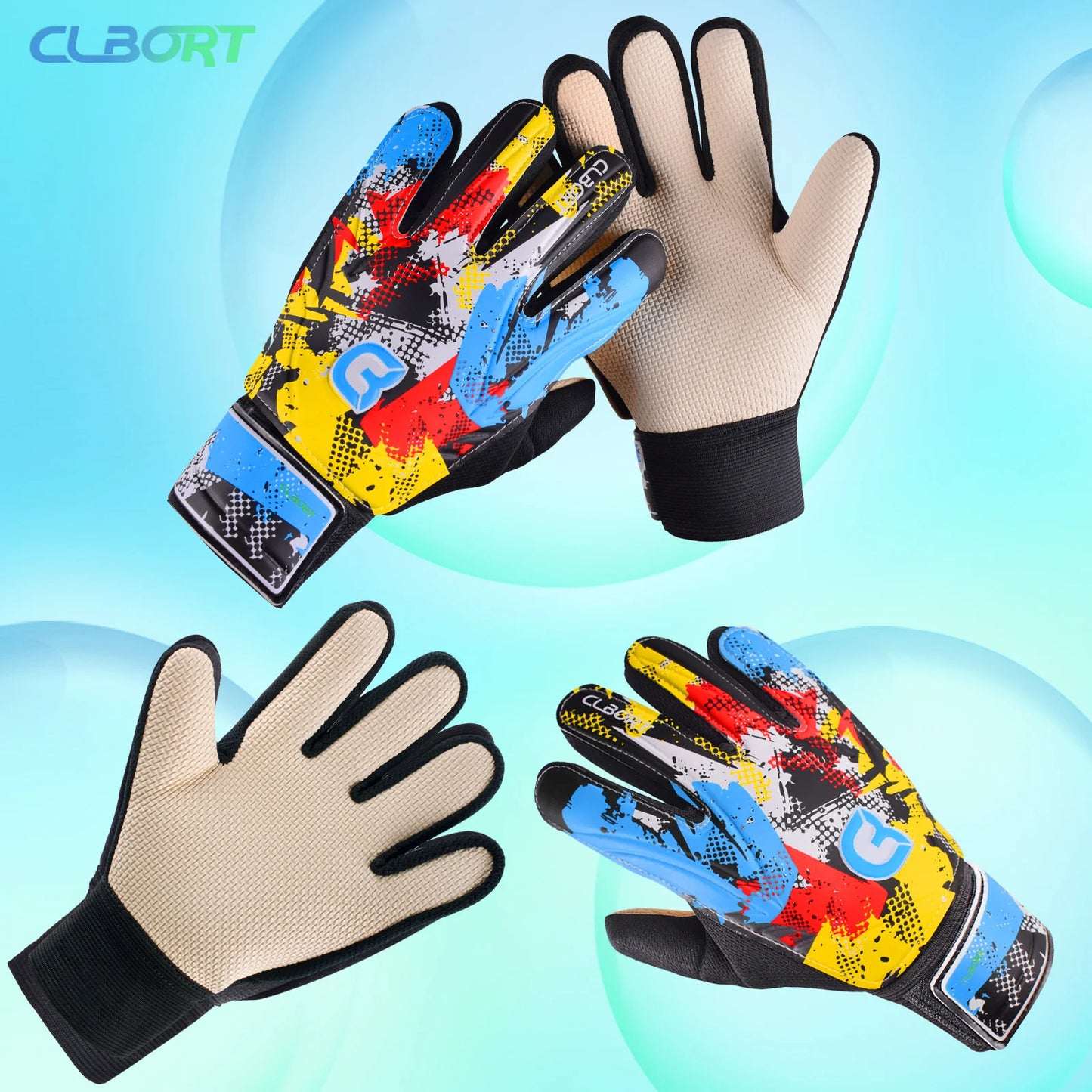 Guantes de Portero Estilo Graffiti - Agarre Fuerte Antideslizante