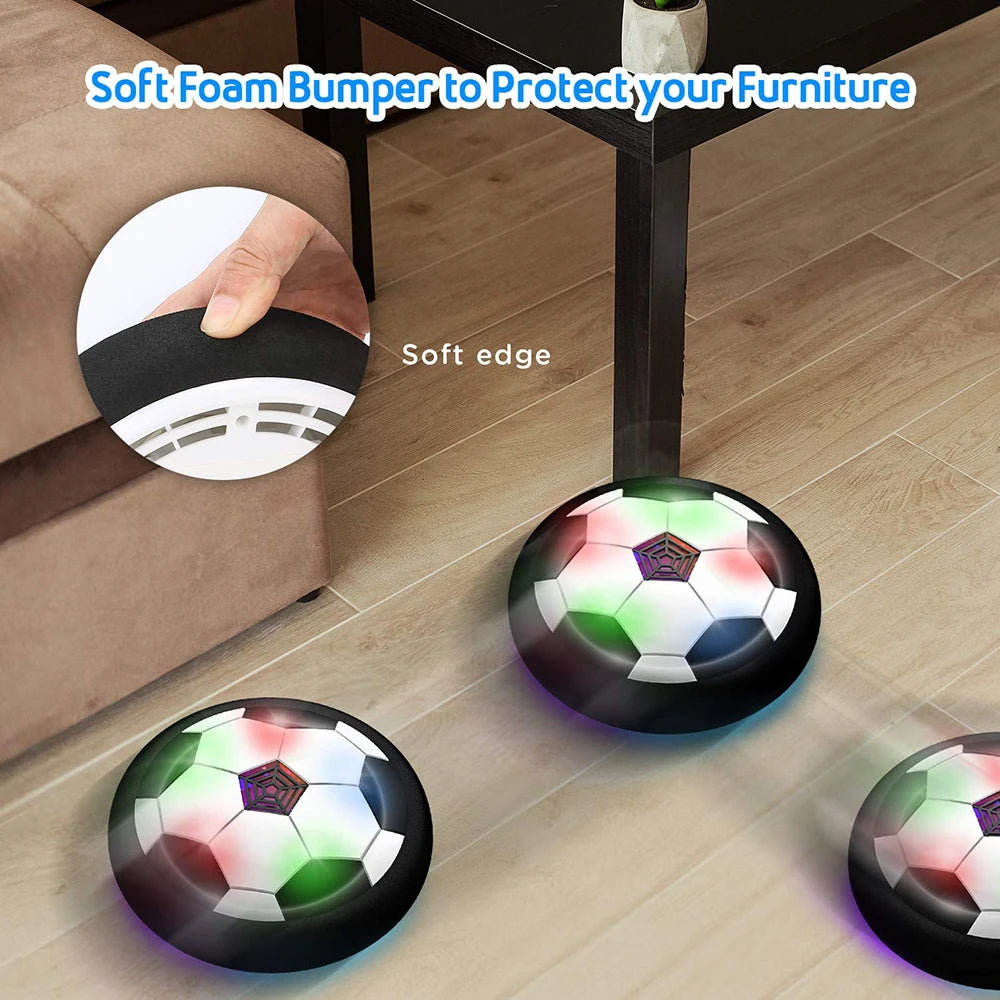 Balón Flotante con Luces LED para Niños - Fútbol de Interior
