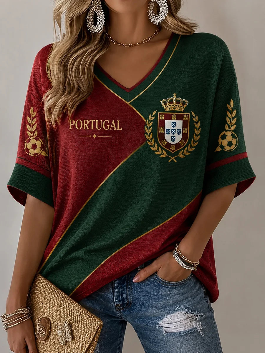 Camiseta Portugal - Casual, Transpirable