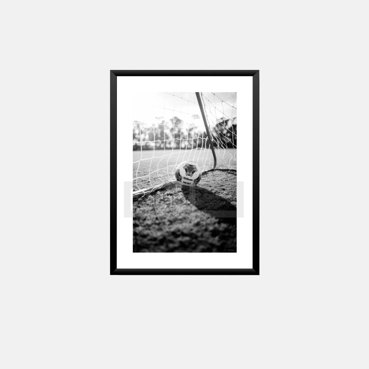 Cuadro Balón de Fútbol Blanco y Negro - Estilo Moderno