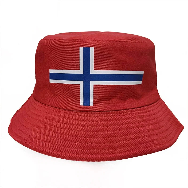 Gorra Pescador Banderas de Países - Multi-diseño Reversible