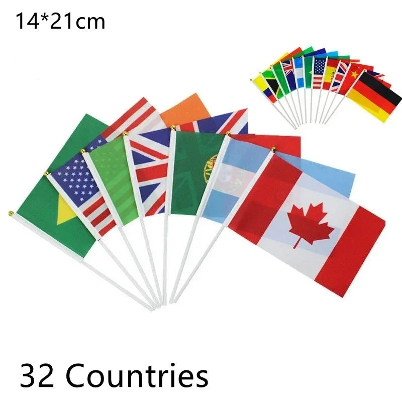 Set de 32 Banderitas Internacionales - Eventos Deportivos