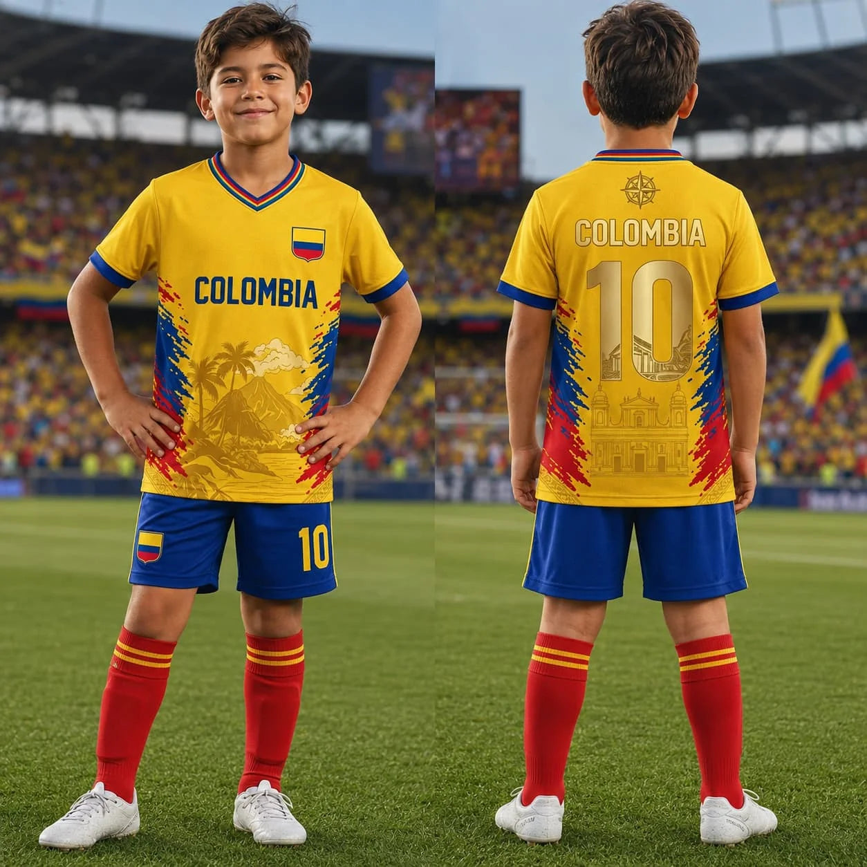 Camiseta Colombia - Fútbol Casual, Familia