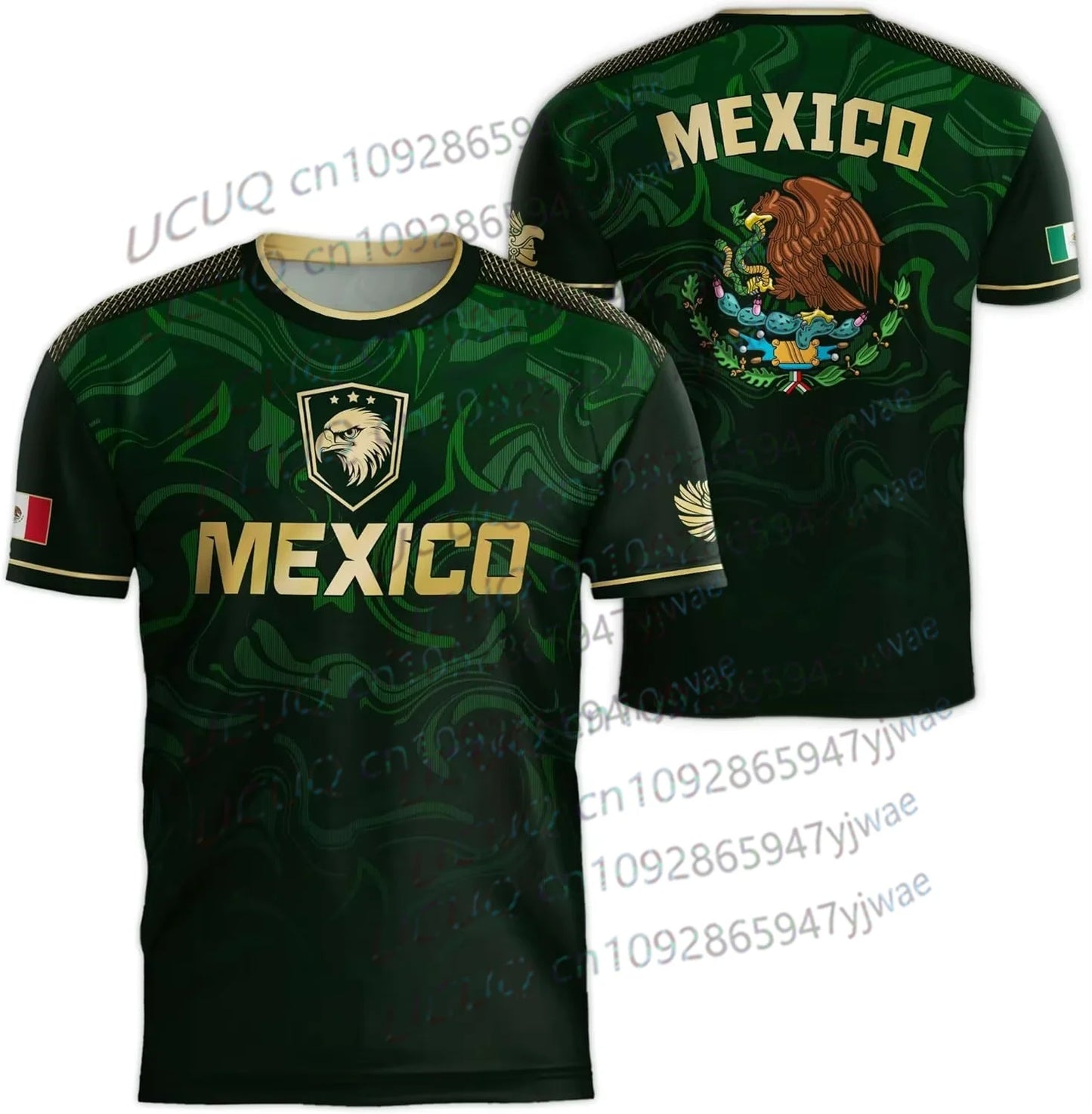 Camiseta México Bandera 2026 - Hombres y Mujeres
