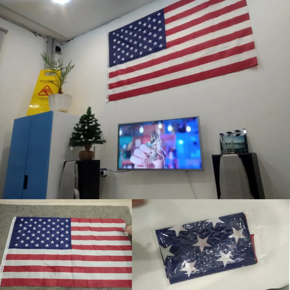 Bandera de Estados Unidos Bordada - Resistente al Agua