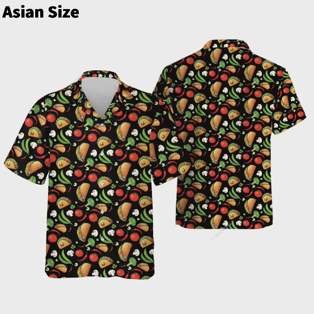 Camisa Hawaiana México - Diseño Calavera Azteca