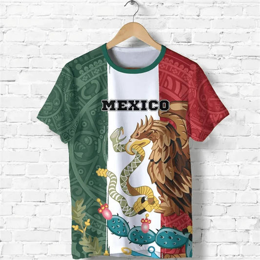Camiseta Águila Mexicana - Bandera Nacional Oversized