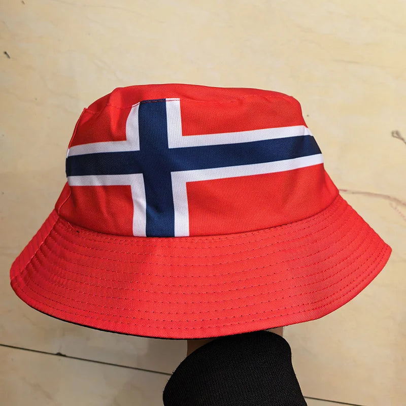 Gorra Pescador Banderas de Países - Multi-diseño Reversible